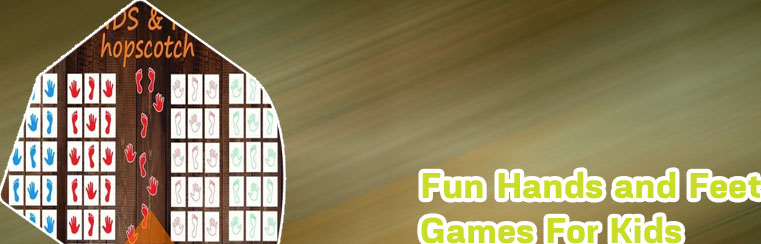 Hopscotch hands and feet game